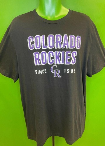 MLB Colorado Rockies Black T-Shirt Men's X-Large NWT - Picture 2 of 5