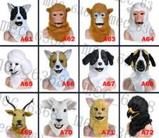 Fursuit Long Haired Husky Fox Mascot Head Party Halloween Fur Role-playing