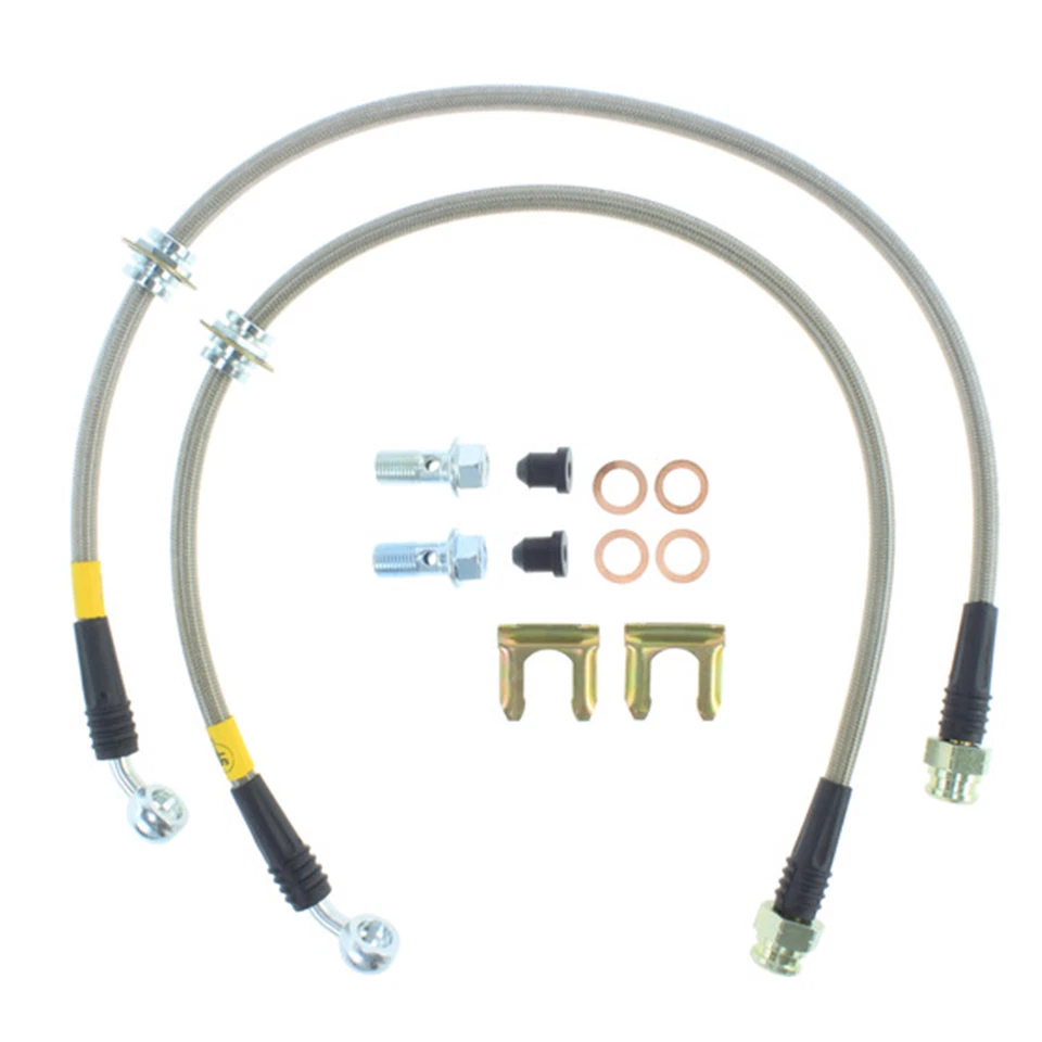 Líneas de freno traseras de acero centradas StopTech para 90-02 Subaru Legacy Impreza Forester Foto 4 de 4