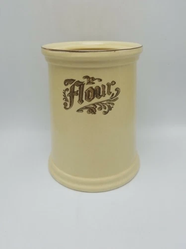Pfaltzgraff "Village" Replacement Flour Canister Only - Slant Side - No Lid