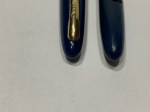 VTG Sheaffer Craftsman Persian Blue GFT Lever Filled #5 14k Nib Fountain Pen. - Picture 9 of 12
