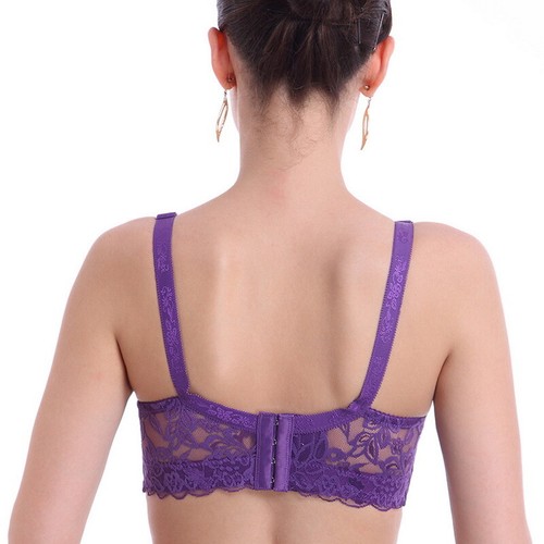 Ladies Push-Up Bra Floral Ladies Lace Bra Firm Hold Plus Size B/C Cup Underwired - Picture 7 of 19