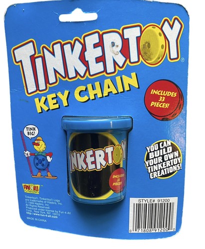 Hasbro 1999 Vintage Miniatur Tinkertoy Schlüsselanhänger 33 Stück - Bild 2 von 5