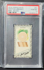 2018 Allen Ginter Cryptocurrency BTC #83 Mini Black Border PSA 10