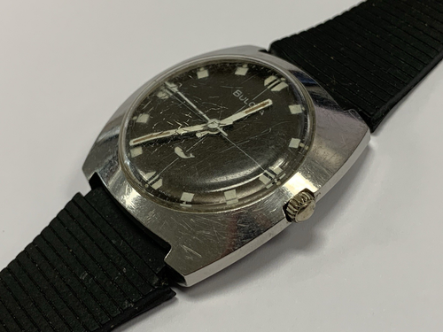 Vintage 33mm Bulova Sea King Crosshair Men's Mechanical Wristwatch 11BLC Steel - Picture 7 of 24