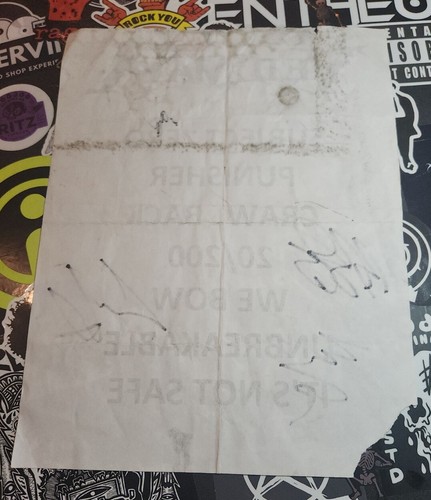 VEIL OF MAYA Stage Setlist Set List Signed Autographed by All! - Picture 4 of 4