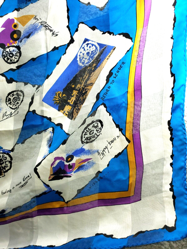 Valentina eleganter Schal "Postkarte". Made in Italy für Manlio Bonetti. - Bild 9 von 12