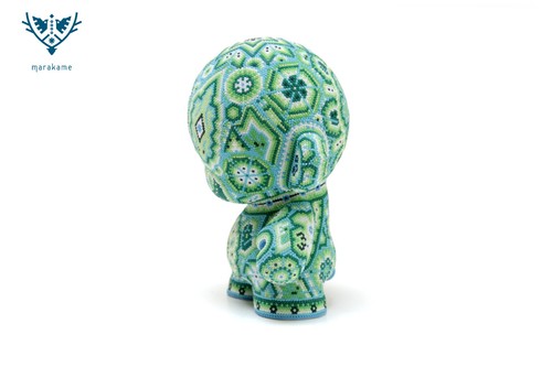 Marakame 7 in. original KidRobot Munny Hikuri Huichol Art | Crystal beads - Picture 2 of 15
