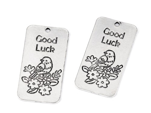 Anhänger Schild Vogel Good Luck Dreams Modeschmuck Muster Einzigartiges Metall - Picture 4 of 5