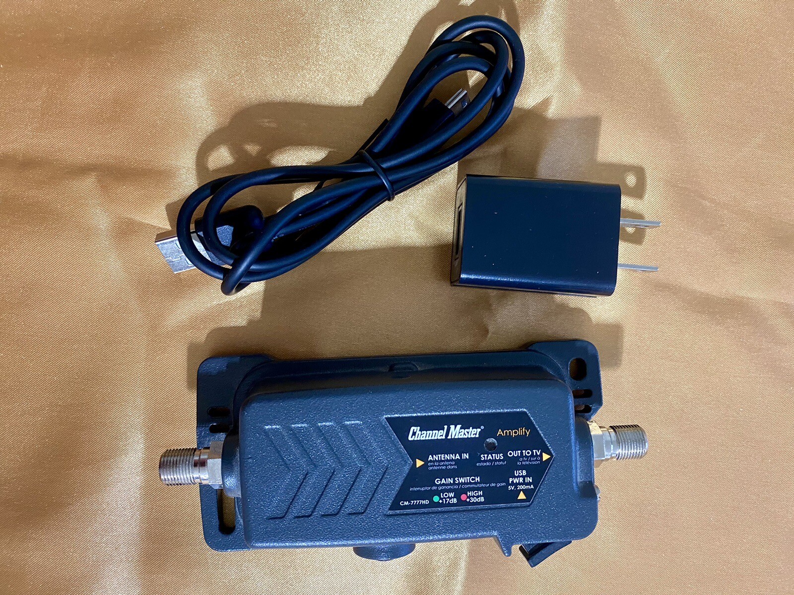Channel Master CM7777HD Amplify+ Adjustable Gain Antenna Preamplifier