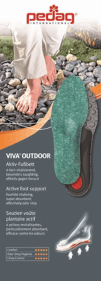 Pedag Viva  Outdoor Das Aktiv-Fußbett Schuheinlage Einlegesohle Komfort