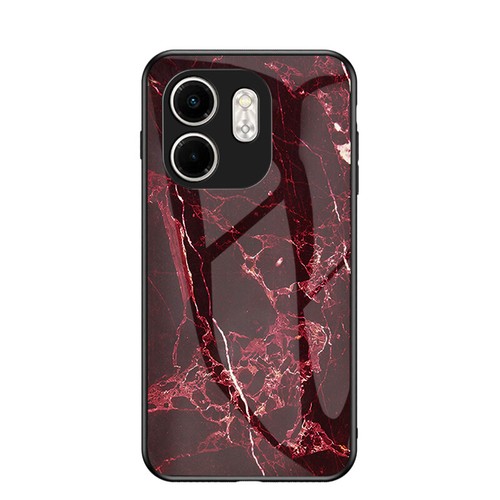 Para Infinix Hot 50i, Lujo Brillante Mármol Hybird Vidrio Suave Parachoques Estuche Cubierta - Imagen 7 de 15