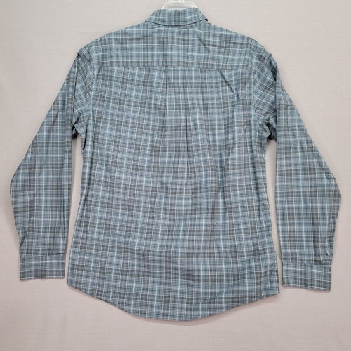 Eddie Bauer Men Button Down Lined Fishing Shirt Long Sleeve Medium Blue Spring - Picture 11 of 12