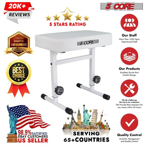 5Core Piano Bench 3" Padded Cushion Adjustable Keyboard Stool Musician Chair - Imagen 34 de 45