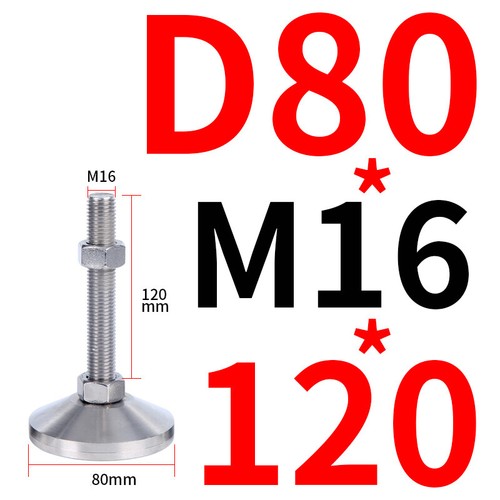 M8-M30 Levelling Height Adjustable Machine Furniture Feet with Lock Nut 50-200mm - Picture 36 of 61