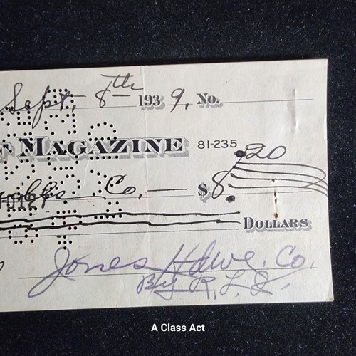 1939 Bank Of Magazine Arkansas, Bank Check $8.20. Our T7925 - Foto 7 di 7