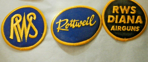VINTAGE - 3 HUNTING PATCHES - RWS - DIANA AIRGUNS - ROTTWEIL - GUN FIREARM PATCH - Picture 6 of 7