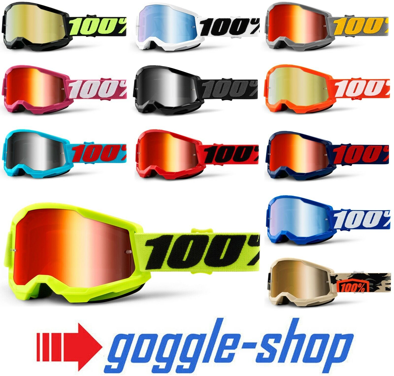 Lunettes motocross 100% STRATA 2