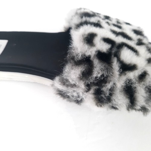 DV Dolce Via Damen-Hausschuhe Größe 6 Leopardenmuster flauschig Kunstfell schwarz Slipper - Bild 5 von 10