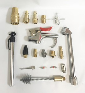 18pc-Air-Tool-Compressor-Blow-Gun-Chuck-Pneumatic-Accessory-Accessories-Kit-NEW