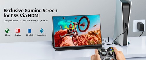 UPERFECT 16 Zoll 2K Tragbarer Monitor Portable Monitor Mobiler Monitor Anzeige - Bild 7 von 12