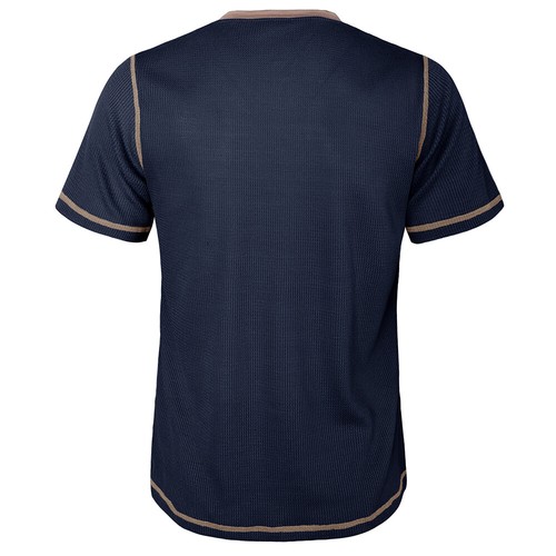 Mens Solid Casual Button Collar T-shirts Summer Slim Fit Business Blouse Top Tee - Picture 16 of 44