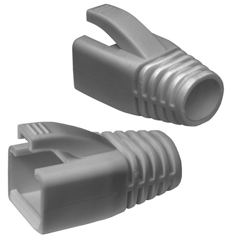 20x Network connector RJ45 Plug grey CAT5 CAT6 CAT7 LAN gold plated contacts - 第 2/2 張圖片