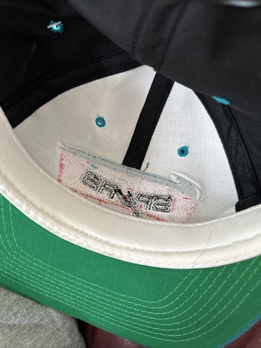 Vintage AJD San Antonio Spurs Snapback Hat Black/Teal Adult - Picture 8 of 9