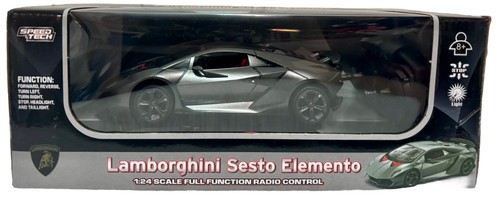 Lamborghini Sesto Elemento 1:24 Scale Full Function RC Car  Scale Black - Picture 1 of 9