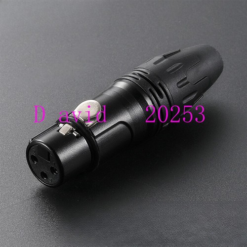 Cannon Male/Female Plug Three core Audio Cannon Gold Balanced XLR Cable A - Picture 28 of 47