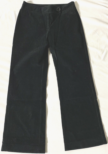 The Limited Women’s Black Mid‑Rise Wide‑Leg Stretch Corduroy Pants Size 6 - Picture 2 of 6