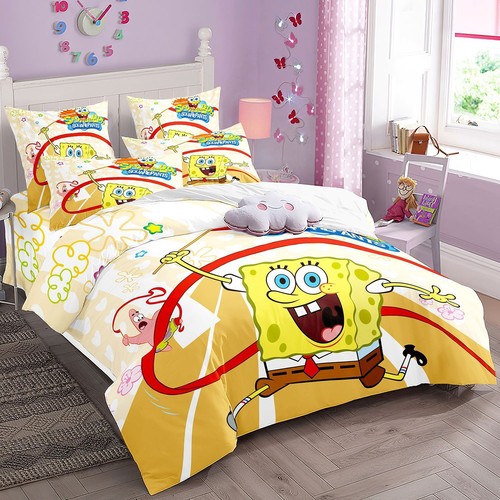 3D Spongebob Squarepants Digital Printed Duvet Cover Pillowcase Bedding - Picture 21 of 39