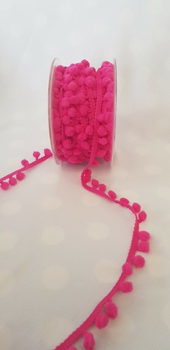 Pompom 5mm Ribbon Trim Trimming Bobble Braid Fringe Christmas Pom Pom - Picture 14 of 22