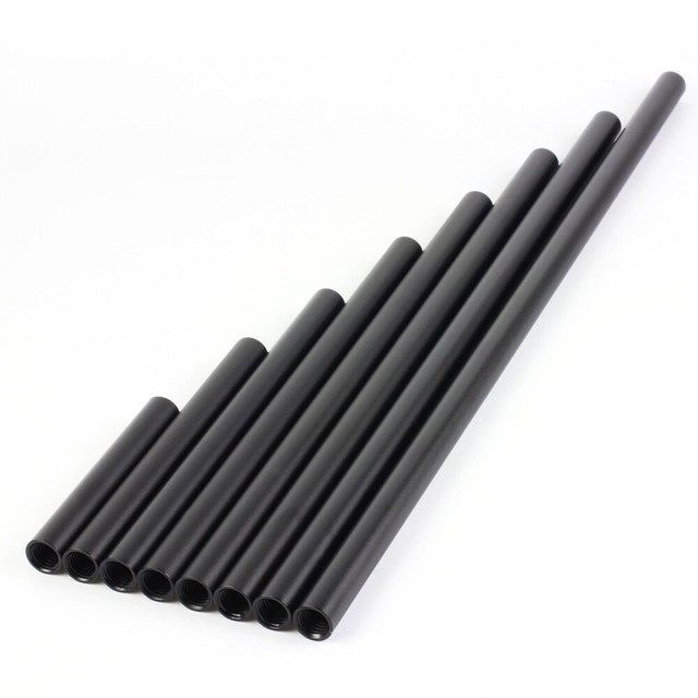 10 - 45cm Rod OD 15mm Alu Rail fr 4K 8K Camera Rig Support Follow Focus Motor 10 - 45cm Rod OD 15mm Alu Rail fr 4K 8K Camera Rig Support Follow Focus Motor