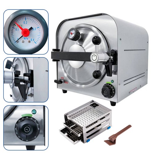 14L Esterilizador de Autoclave de Vapor Dental Equipo de Lab de Esterilización - Bild 8 von 24