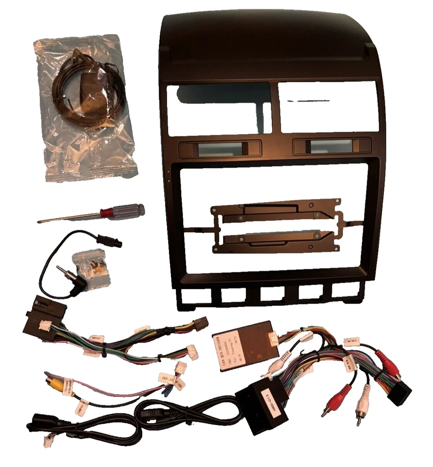 STEREO RADIO FACIA FASCIA FULL KIT FOR VOLKSWAGEN TOUAREG 2003 - 2010 - image 2 of 4