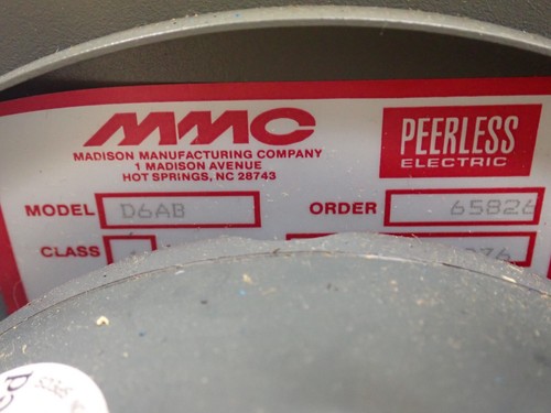 NEW - MMC / Peerless 1/4hp Blower Fan Assembly D6AB w/ Motor SPD4S0.25T61 - Bild 6 von 6