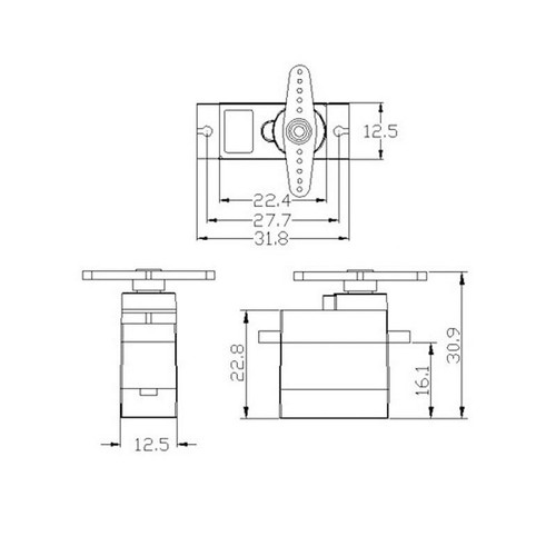 K-power DM0090 13G High Speed Digital Servo for RC Helicopter  Car  Toys Hobiess - Picture 5 of 5