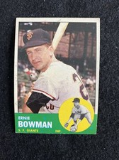 1963 TOPPS # 61 ERNIE BOWMAN  DD 5120
