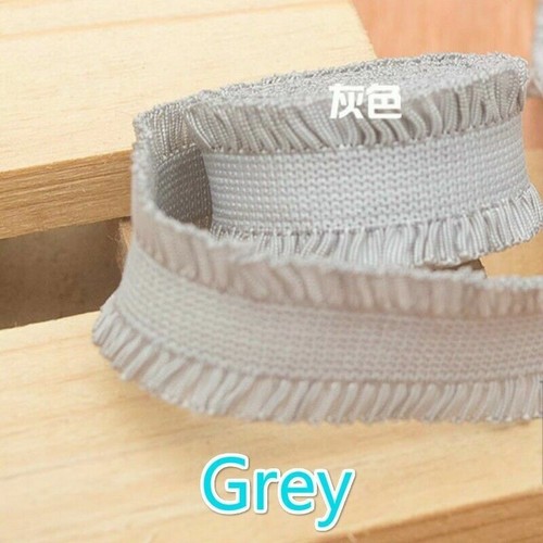 5Yards Ruffle Elastic Binding Bias Ribbon Stretch Sewing DIY Strap Hairband Trim - Picture 6 of 31
