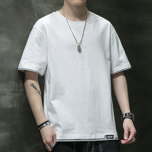 Men's Short Sleeve Shirt Sports Fashion Tee Training Baggy Hip Hop T-Shirts Tops - Picture 4 of 22