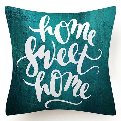 18x18" Cushion COVER Teal Blue White Two Sided Decorative Throw Pillow Case Sofa - Picture 42 of 84