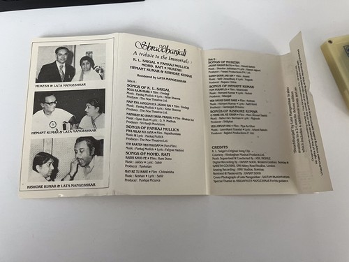 Shraddhanjali - Lata Mangeshkar Bollywood Mukesh Kishore Hemant Kumar RPG HMV - Picture 3 of 9
