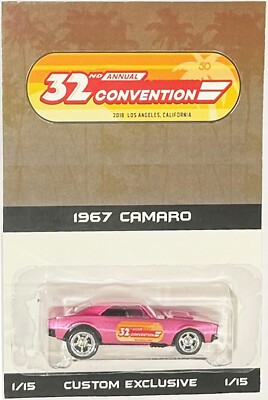 HW コレクターズナショナルズ限定　カスタムカマロ　レア！　ピンク Pink 1967 CHEVY CAMARO CUSTOM Hot Wheels 32nd Annual Convention w