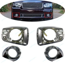 L&R Front Fog Light Cover Grille For LR Range Rover 2010-2012 LR023704 LR023703