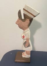 "Peepers" Female Nurse wooden Eye glasses holder