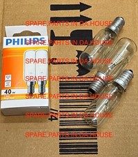 3 x Electrolux Bottom Mount Fridge Lamp Light Bulb Globe EBE5100SC-L EBE5100SC-R