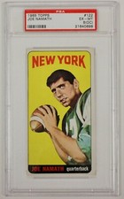 Joe Namath PSA 6(OC) 1965 Topps Rookie Card #122 New York Jets Football Alabama