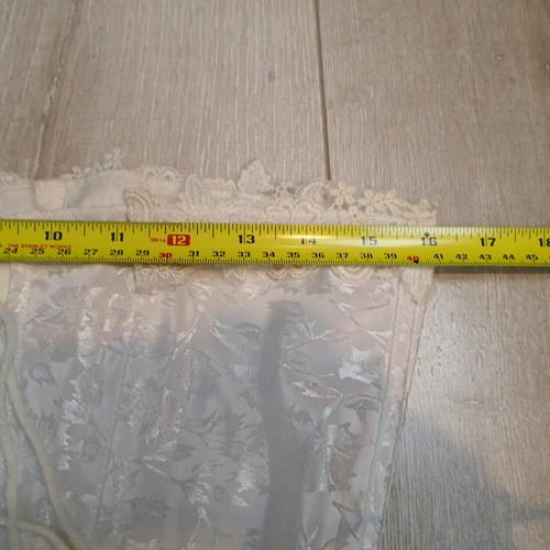 fredericks of hollywood White Corset  top 36 satin floral - Picture 10 of 14