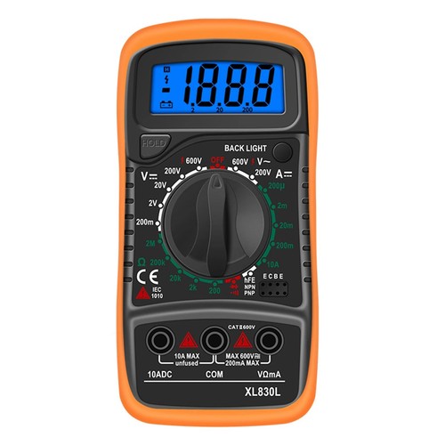Digital Multimeter Messgerät Voltmeter Strom Amperemeter Kapazität Profi Prüfer - Bild 2 von 19